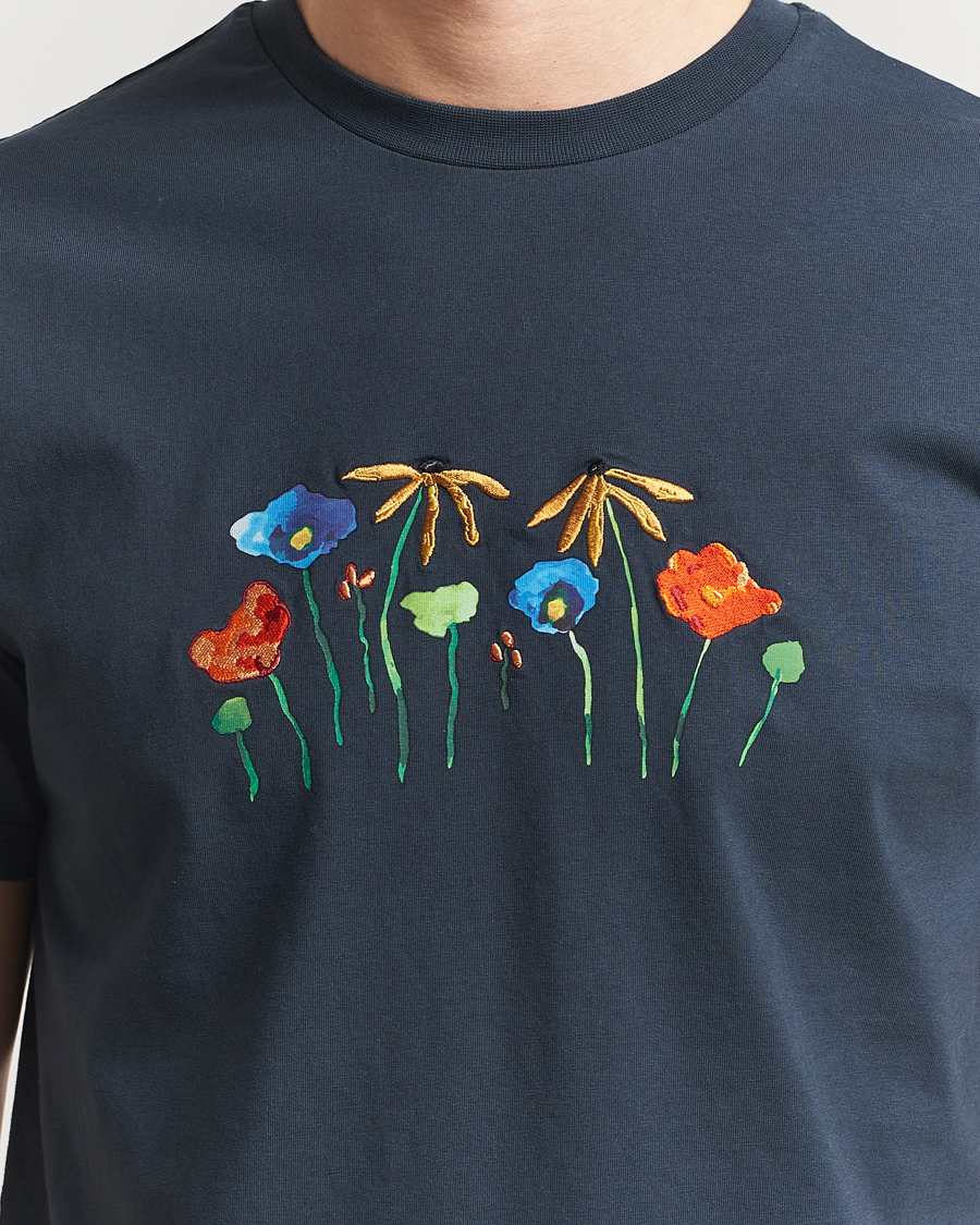 Herr | T-Shirts | Forét | Botanic T-Shirt Navy