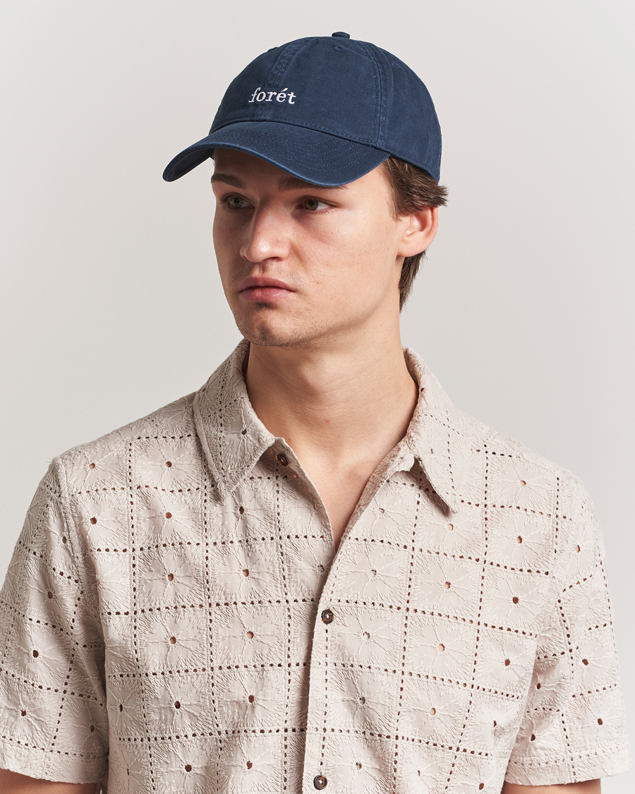 Herr | Hattar & kepsar | Forét | Hawk Washed Cap Navy