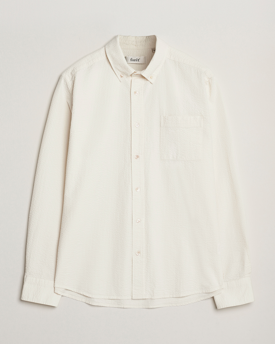 Herr | Skjortor | Forét | Hornet Seersucker Shirt Cloud