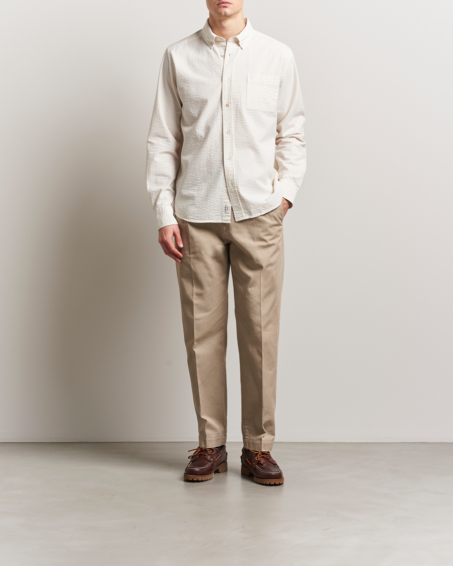 Herr | Skjortor | Forét | Hornet Seersucker Shirt Cloud