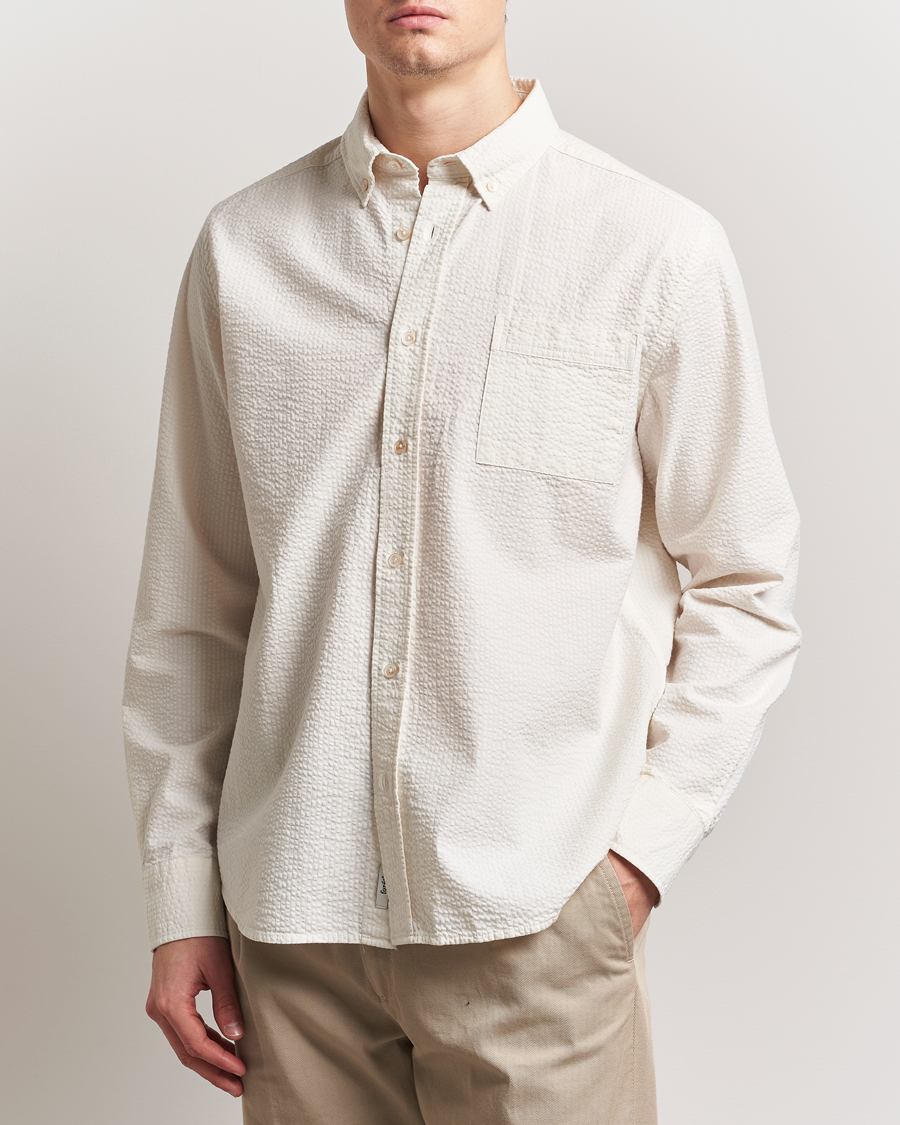 Herr | Skjortor | Forét | Hornet Seersucker Shirt Cloud