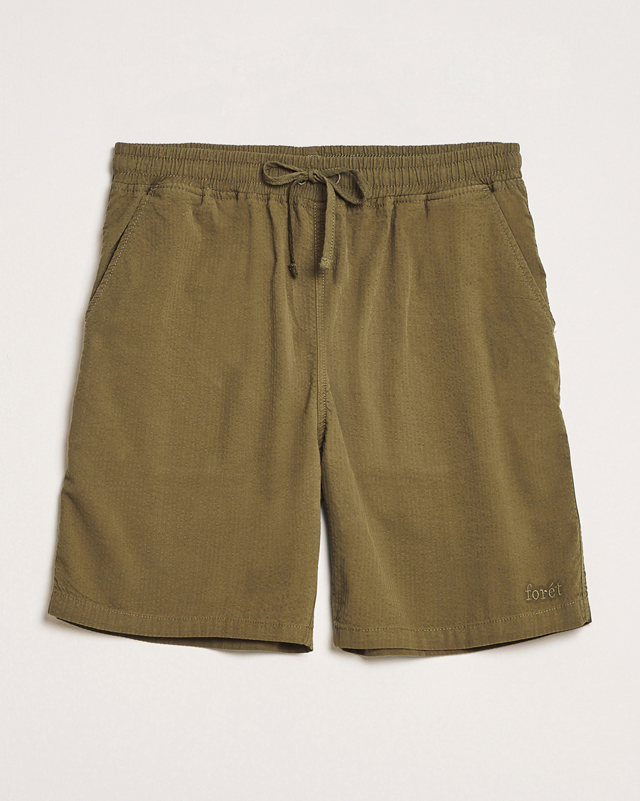Herr | Shorts | Forét | Hush Seersucker Shorts Army