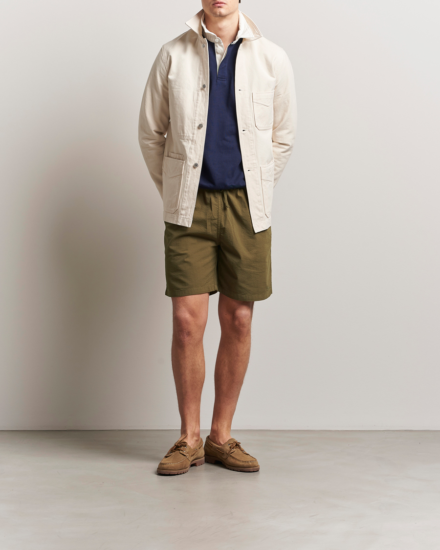 Herr | Shorts | Forét | Hush Seersucker Shorts Army