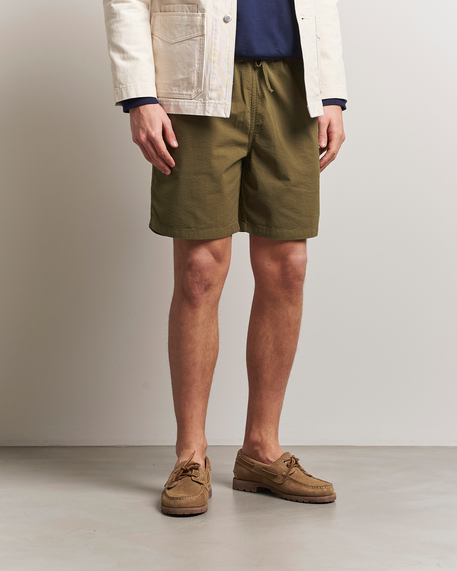 Herr | Shorts | Forét | Hush Seersucker Shorts Army