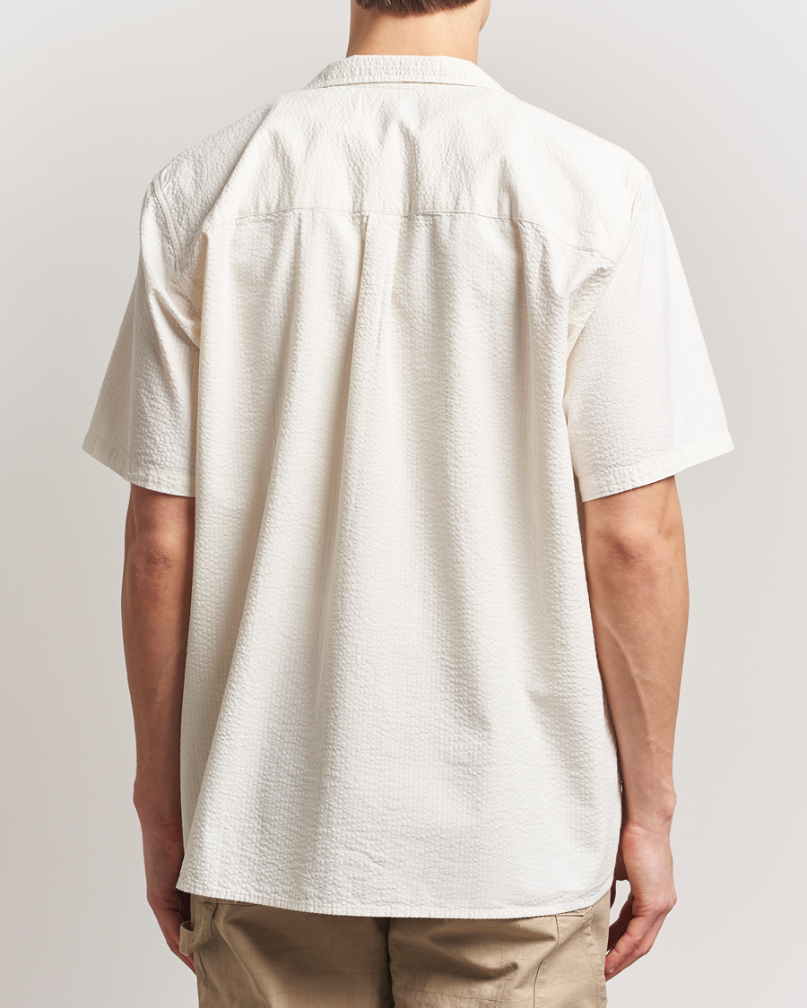 Herr | Skjortor | Forét | Hush Short Sleeve Seersucker Shirt Cloud