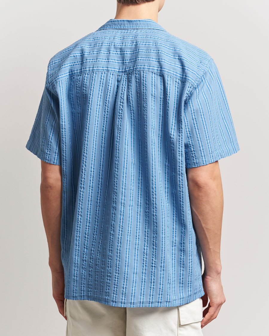 Herr | Skjortor | Forét | Peer Short Sleeve Shirt Blue