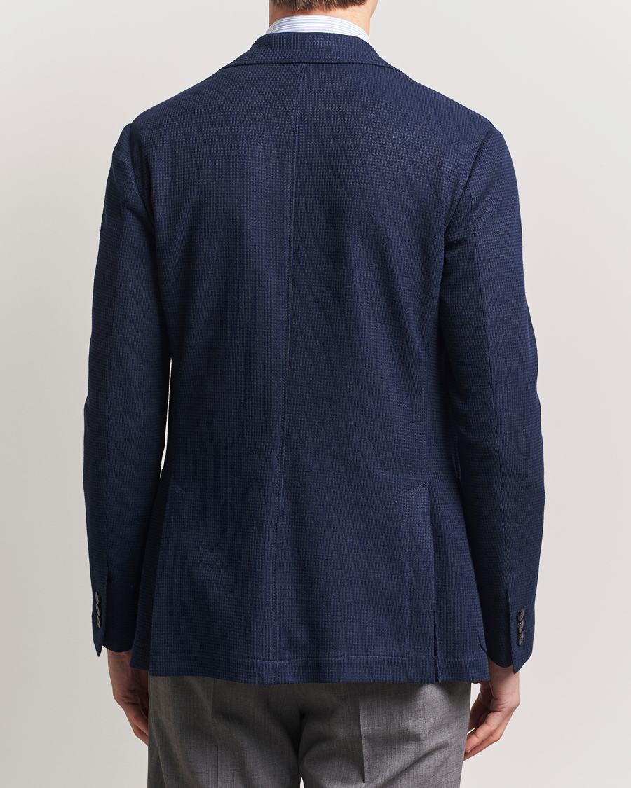 Herr | Kavajer | Canali | Structured Jersey Blazer Navy