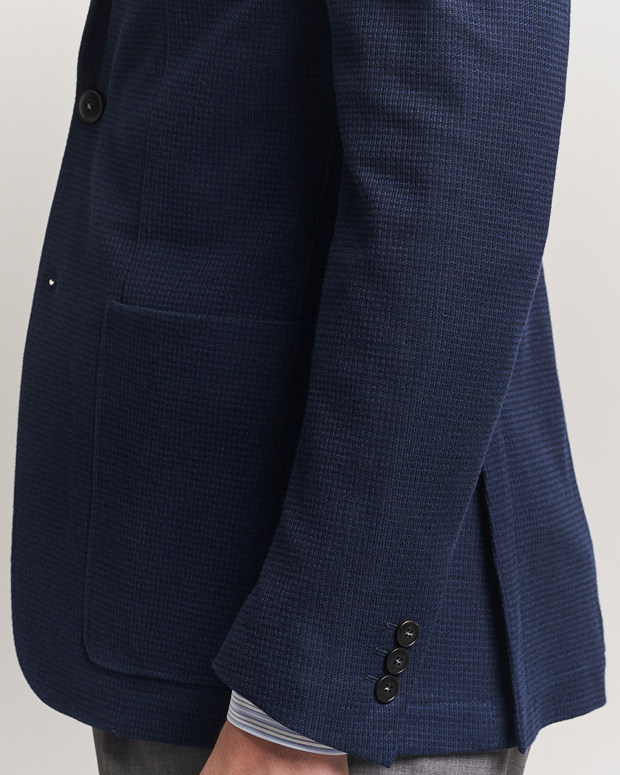 Herr | Kavajer | Canali | Structured Jersey Blazer Navy