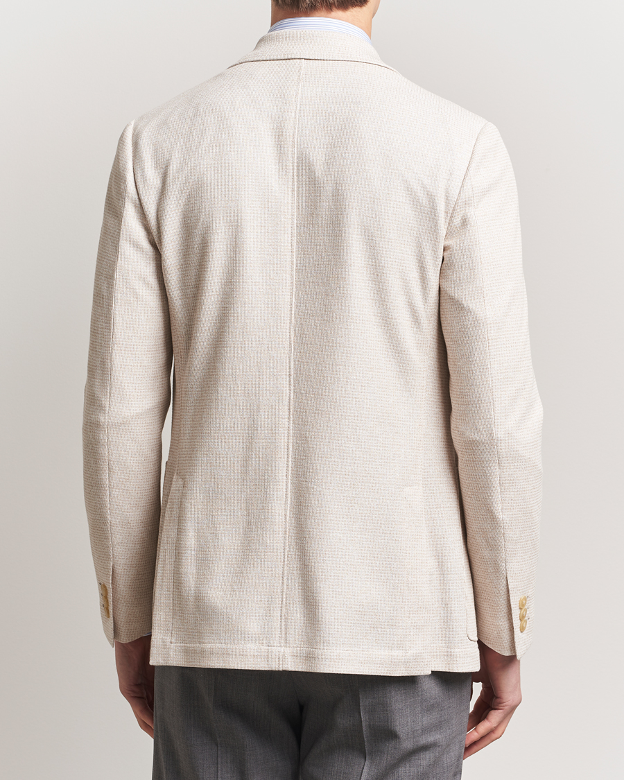 Herr | Kavajer | Canali | Structured Jersey Blazer Light Beige
