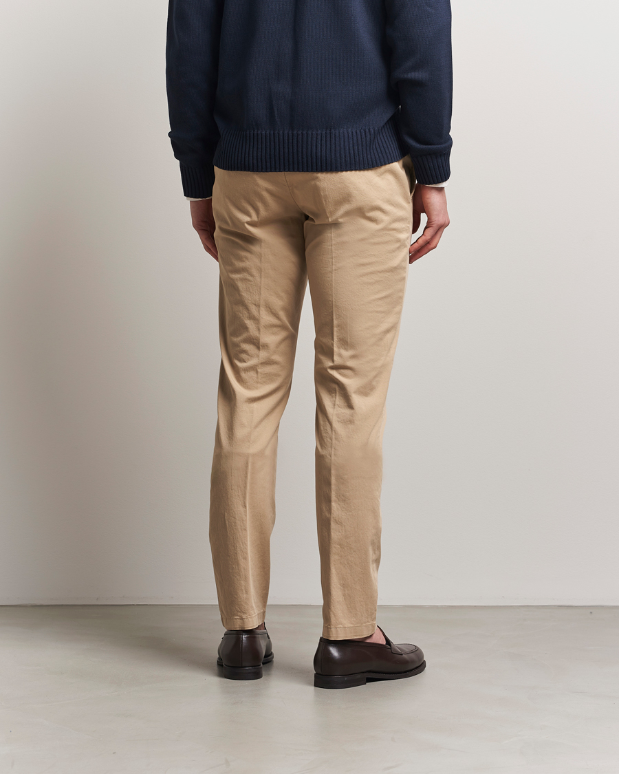 Herr | Byxor | Canali | Slim Fit Cotton Stretch Chinos Beige