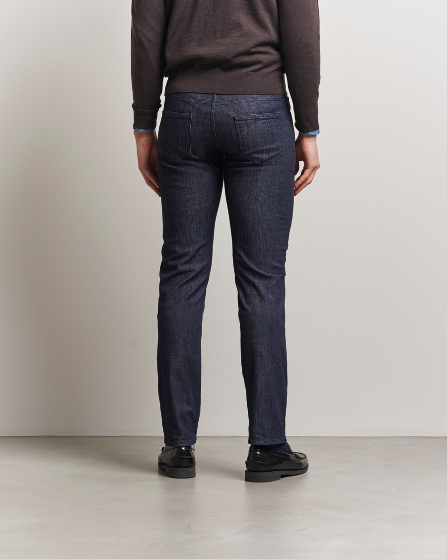Herr | Jeans | Canali | Slim Fit 5-Pocket Jeans Dark Indigo