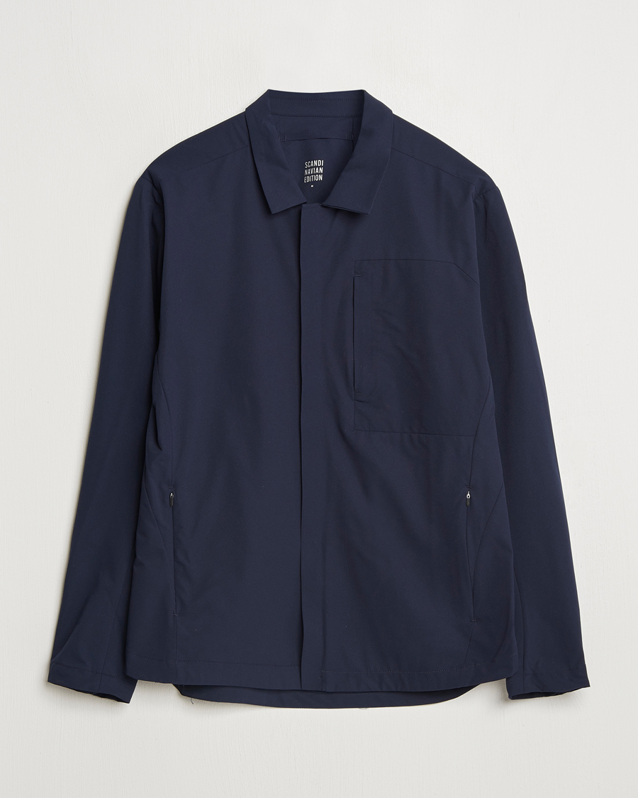 Herr | Jackor | Scandinavian Edition | Merge II Stretch Shirt Jacket Navy Blue