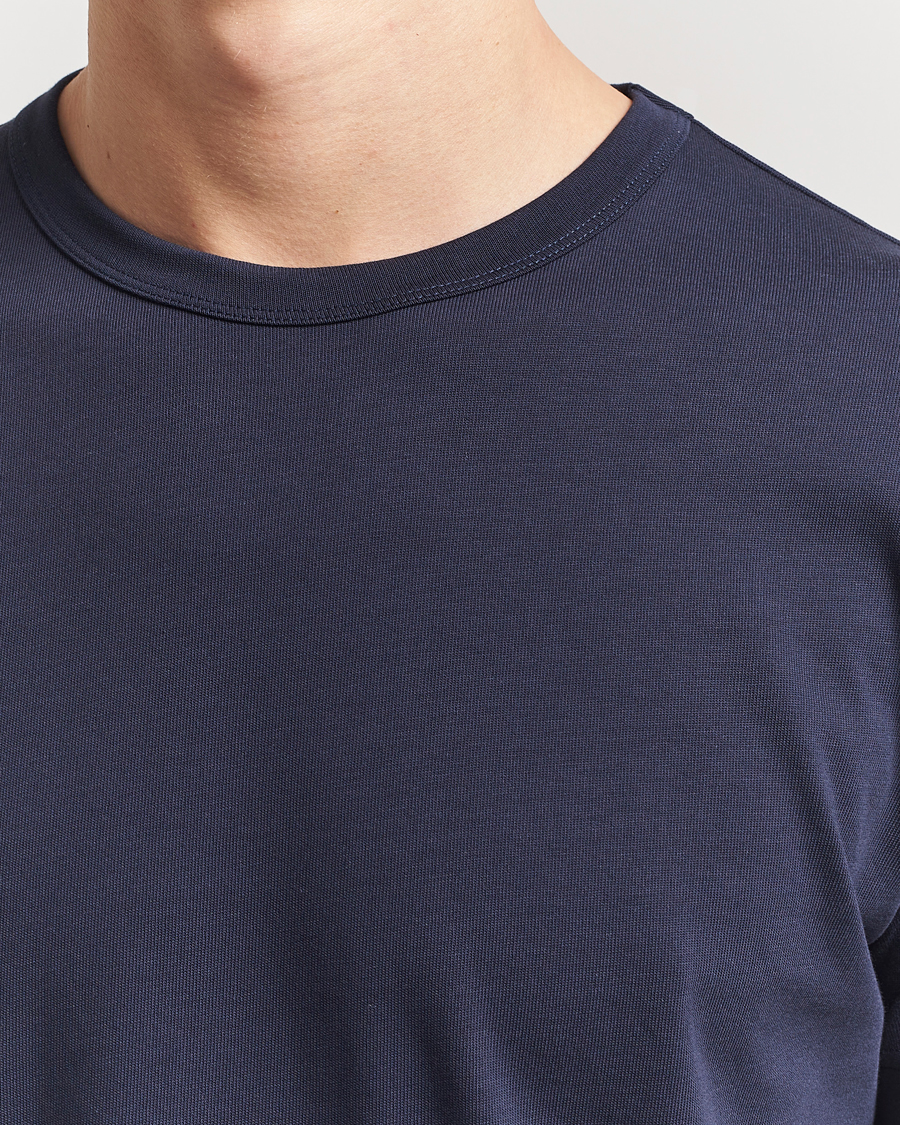 Herr | T-Shirts | Sunspel | Single Jersey Supima Cotton T-Shirt Navy