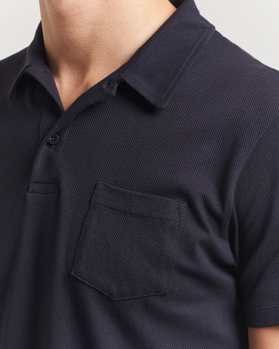 Herr | Pikéer | Sunspel | Riviera Polo Shirt Midnight Navy