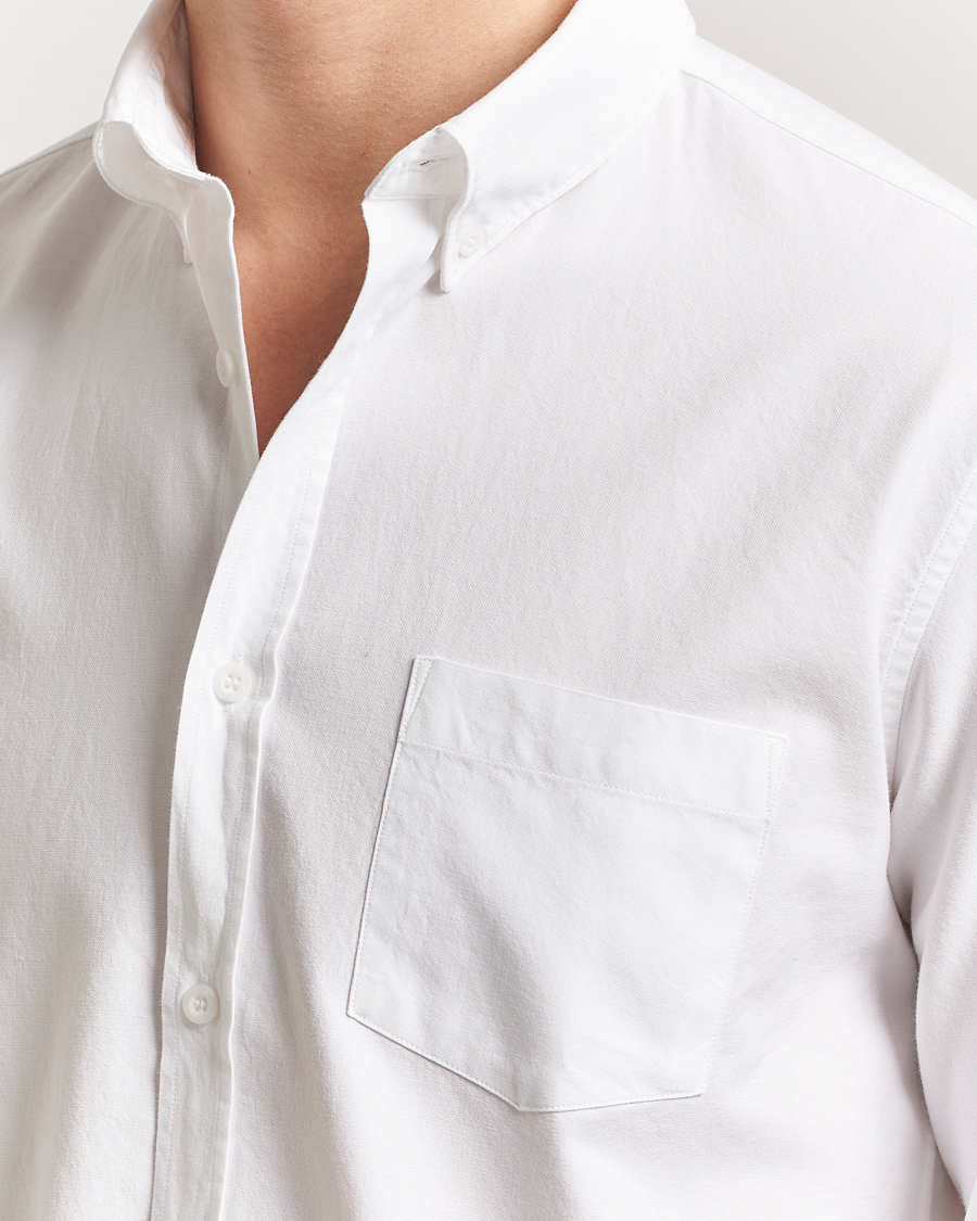 Herr | Skjortor | Sunspel | Oxford Button Down Shirt White