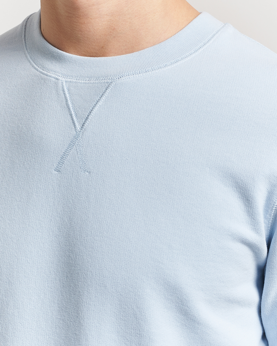 Herr | Tröjor | Sunspel | Loopback Sweatshirt Blue Mist