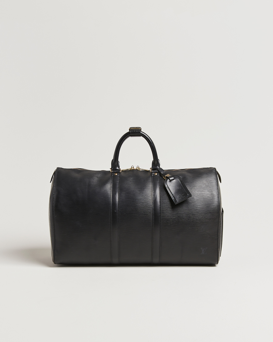 Herr | Louis Vuitton Pre-Owned Keepall 45 Epi Leather Bag Black | Louis Vuitton Pre-Owned | Keepall 45 Epi Leather Bag Black