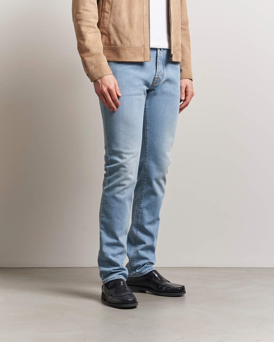 Herr | Jeans | Jacob Cohën | Bard Slim Fit Stretch Jeans Light Blue