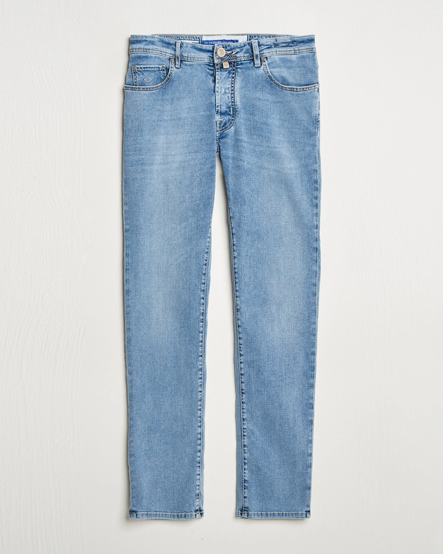 Herr | Jeans | Jacob Cohën | Bard Slim Fit Stretch Jeans Light Vintage Blue
