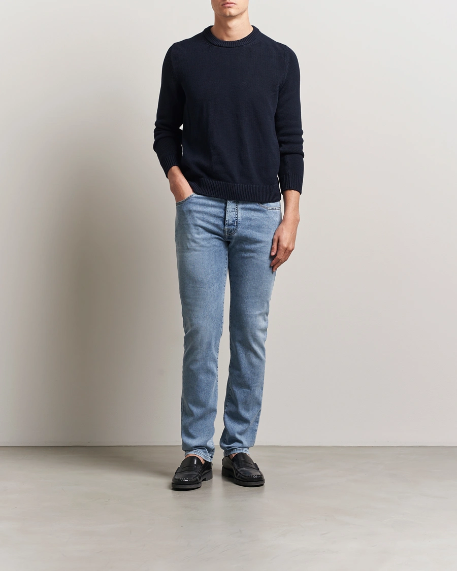 Herr | Jeans | Jacob Cohën | Bard Slim Fit Stretch Jeans Light Vintage Blue