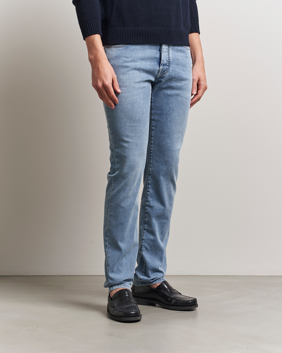 Herr | Jeans | Jacob Cohën | Bard Slim Fit Stretch Jeans Light Vintage Blue