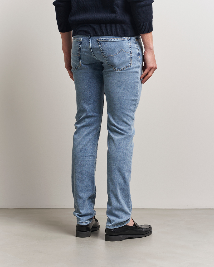 Herr | Jeans | Jacob Cohën | Bard Slim Fit Stretch Jeans Light Vintage Blue