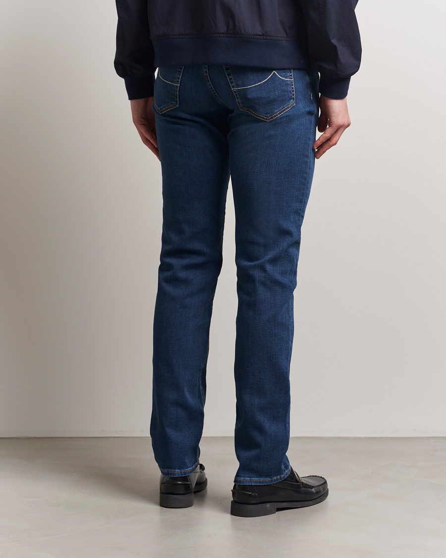 Herr | Jeans | Jacob Cohën | Bard Slim Fit Stretch Jeans Dark Blue Wash