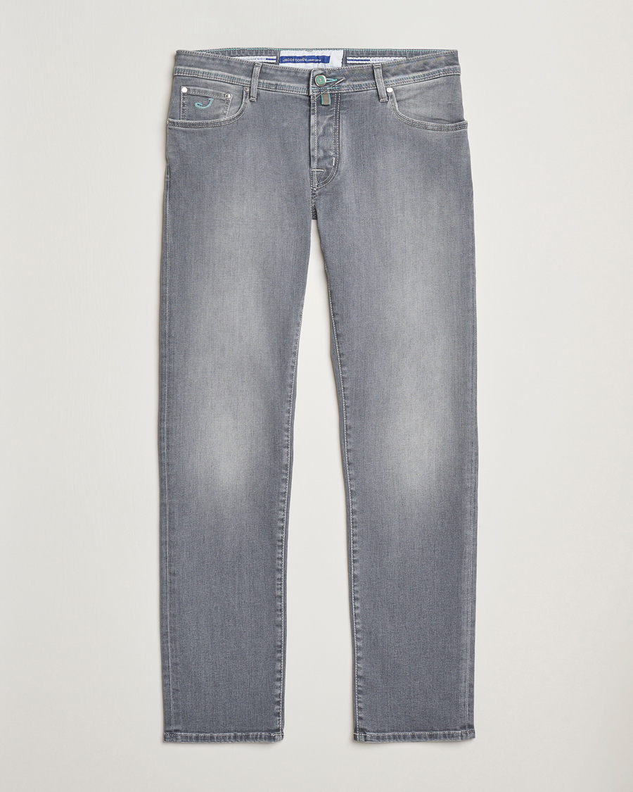Herr | Jeans | Jacob Cohën | Nick Slim Fit Stretch Jeans Light Grey