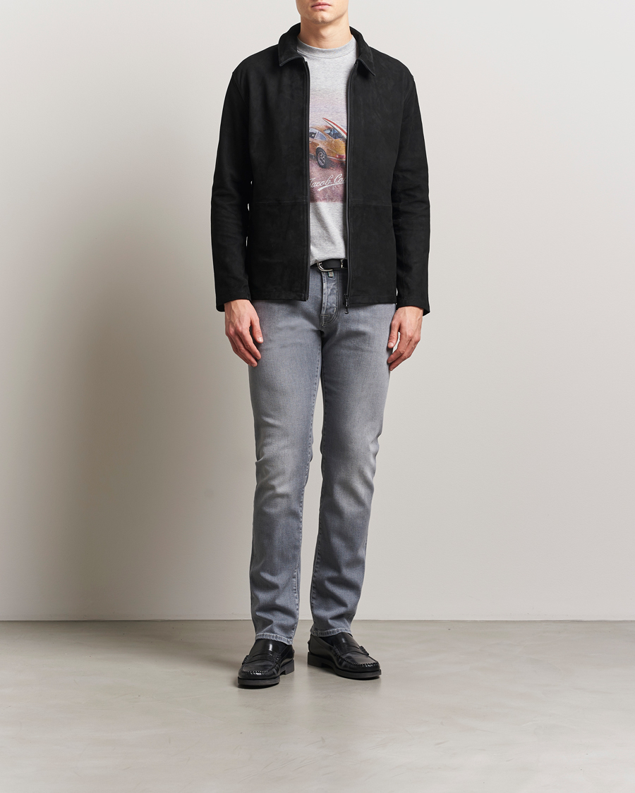 Herr | Jeans | Jacob Cohën | Nick Slim Fit Stretch Jeans Light Grey