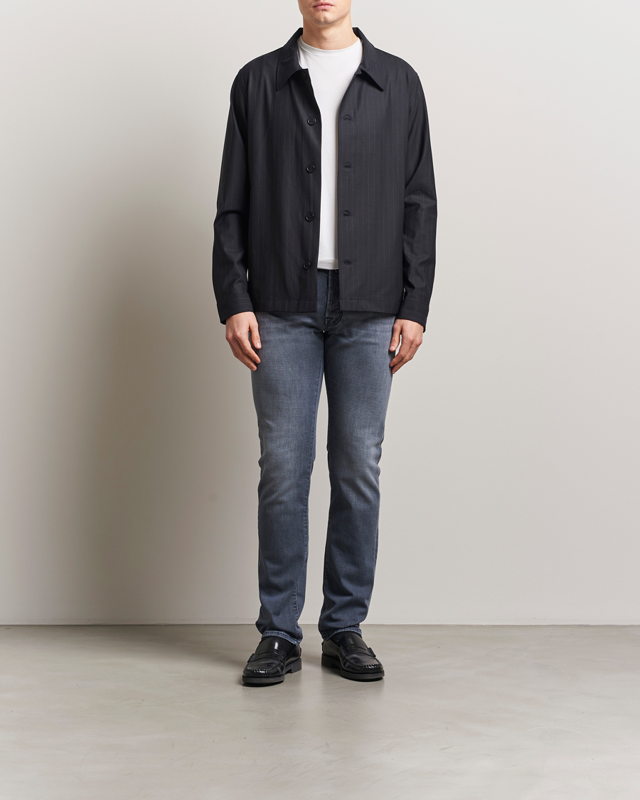 Herr | Jeans | Jacob Cohën | Bard Slim Fit Stretch Jeans Mid Grey