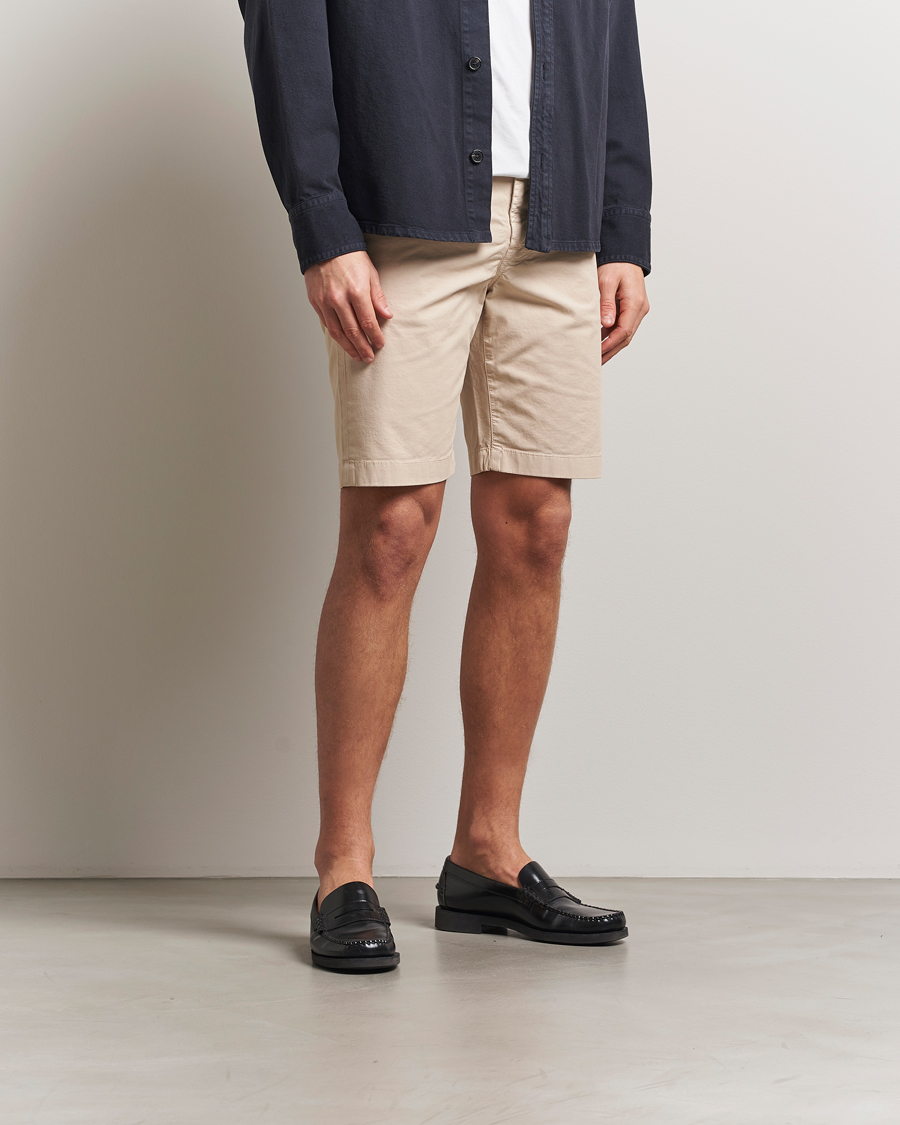 Herr | Shorts | Jacob Cohën | Nicolas Cotton Gabardine Shorts Beige