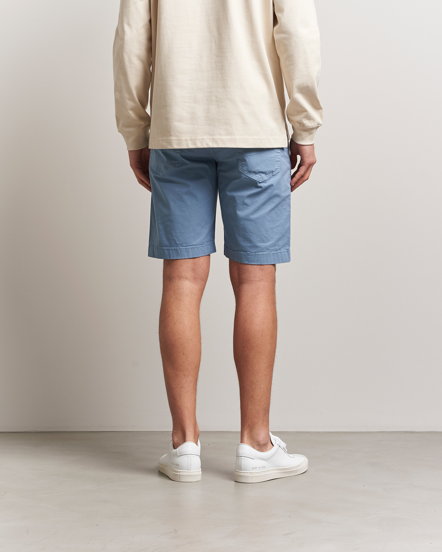 Herr | Shorts | Jacob Cohën | Nicolas Cotton Gabardine Shorts Light Blue