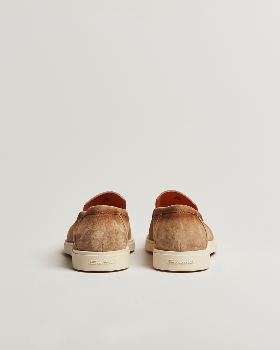 Herr | Loafers | Santoni | Detroit Loafers Beige Suede