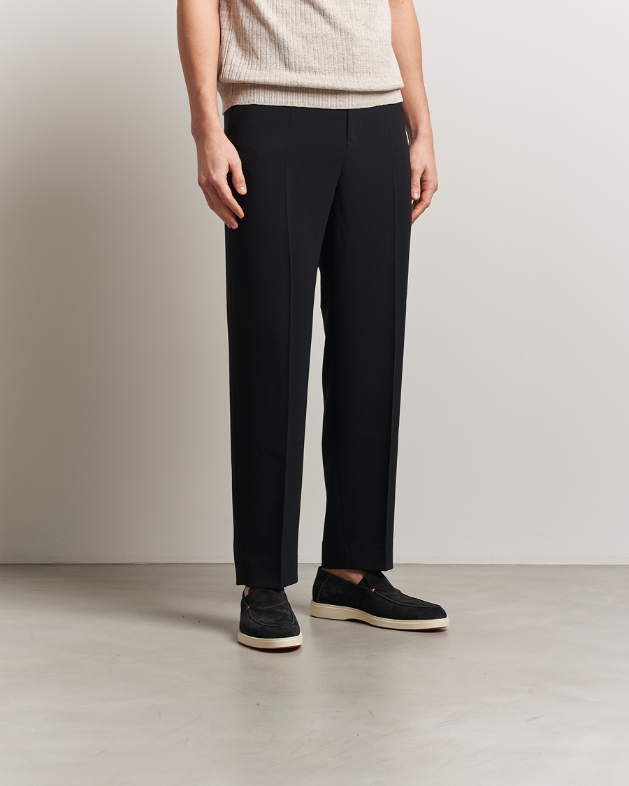 Herr | Loafers | Santoni | Detroit Loafers Black Suede