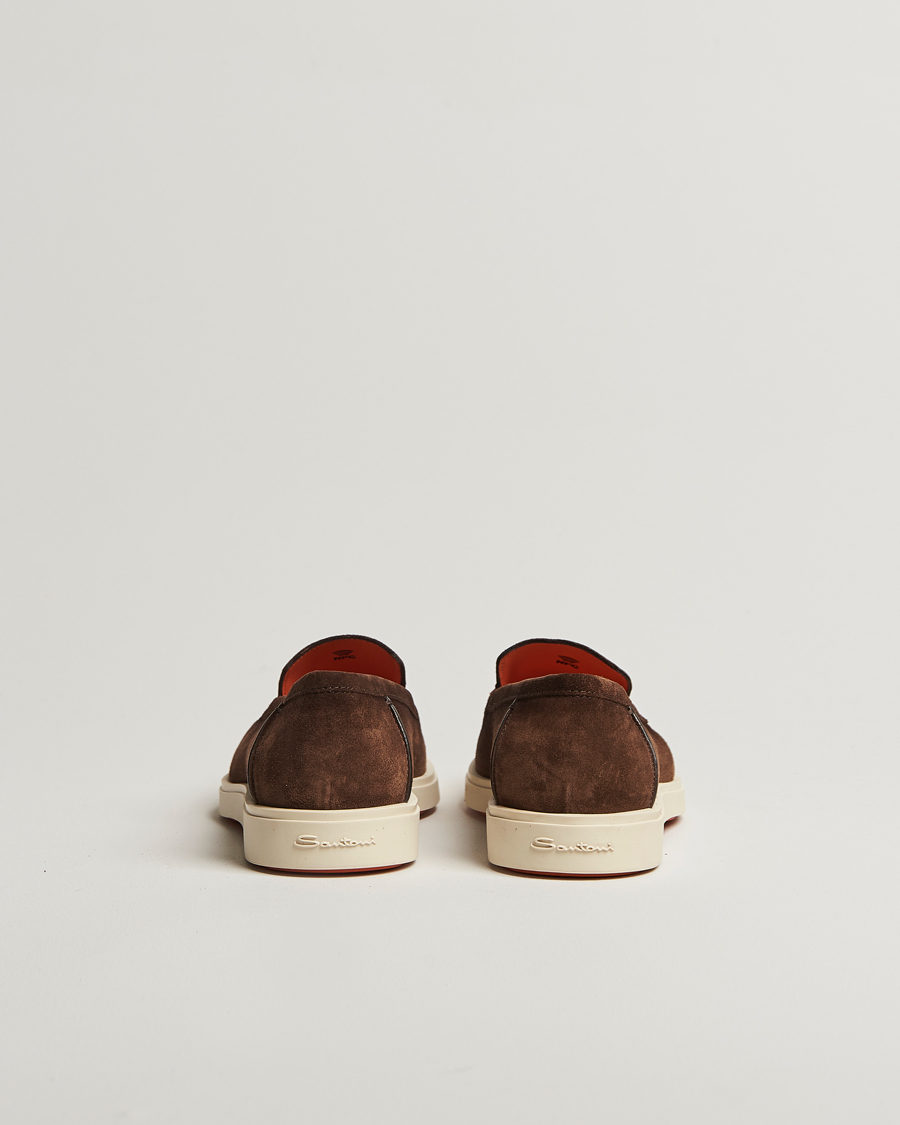 Herr | Loafers | Santoni | Detroit Loafer Brown Suede
