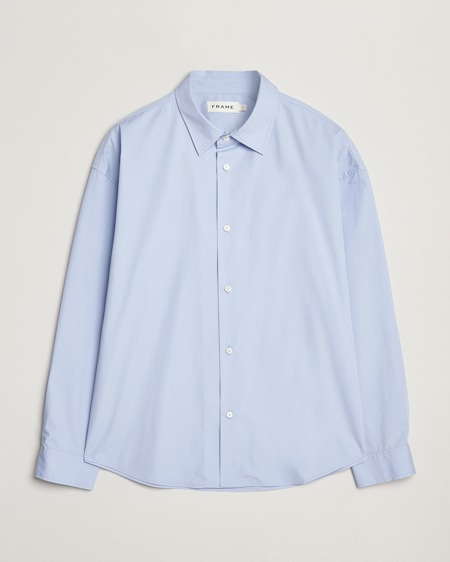 Herr | Skjortor | FRAME | Relaxed Cotton Shirt Light Blue
