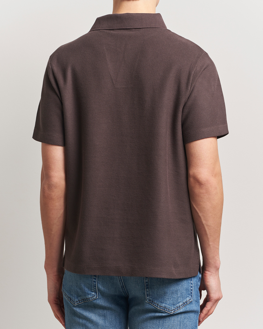 Herr | Pikéer | FRAME | Jacquard Polo Brown
