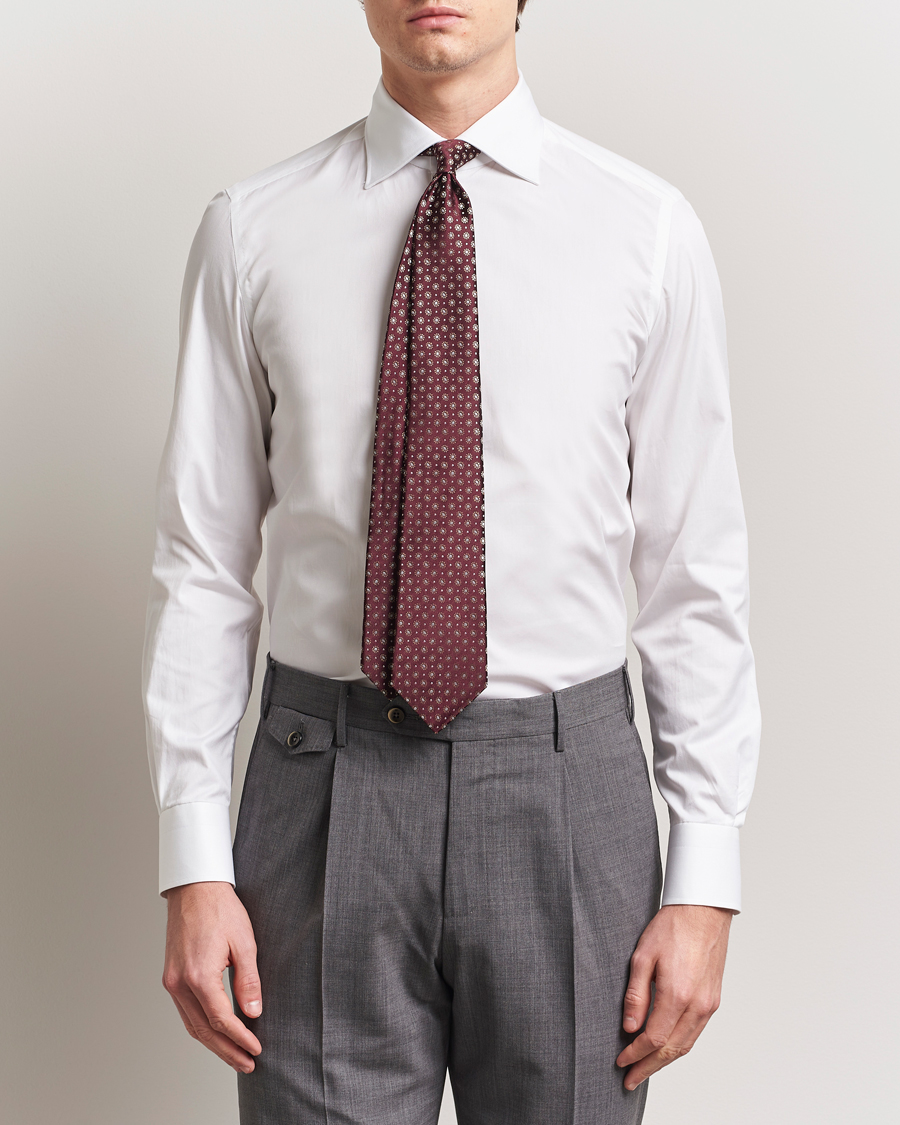 Herr | Skjortor | Kiton | Slim Fit Dress Shirt White