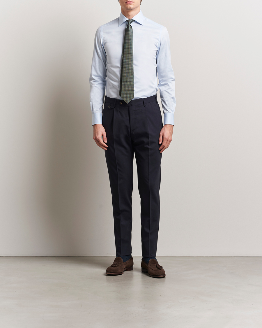 Herr | Skjortor | Kiton | Slim Fit Dress Shirt Light Blue