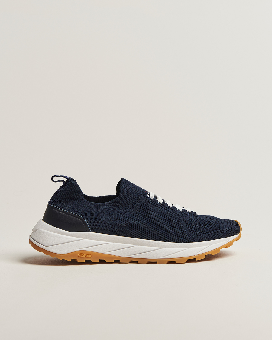 Herr | Sneakers | Kiton | Mesh Running Sneakers Navy