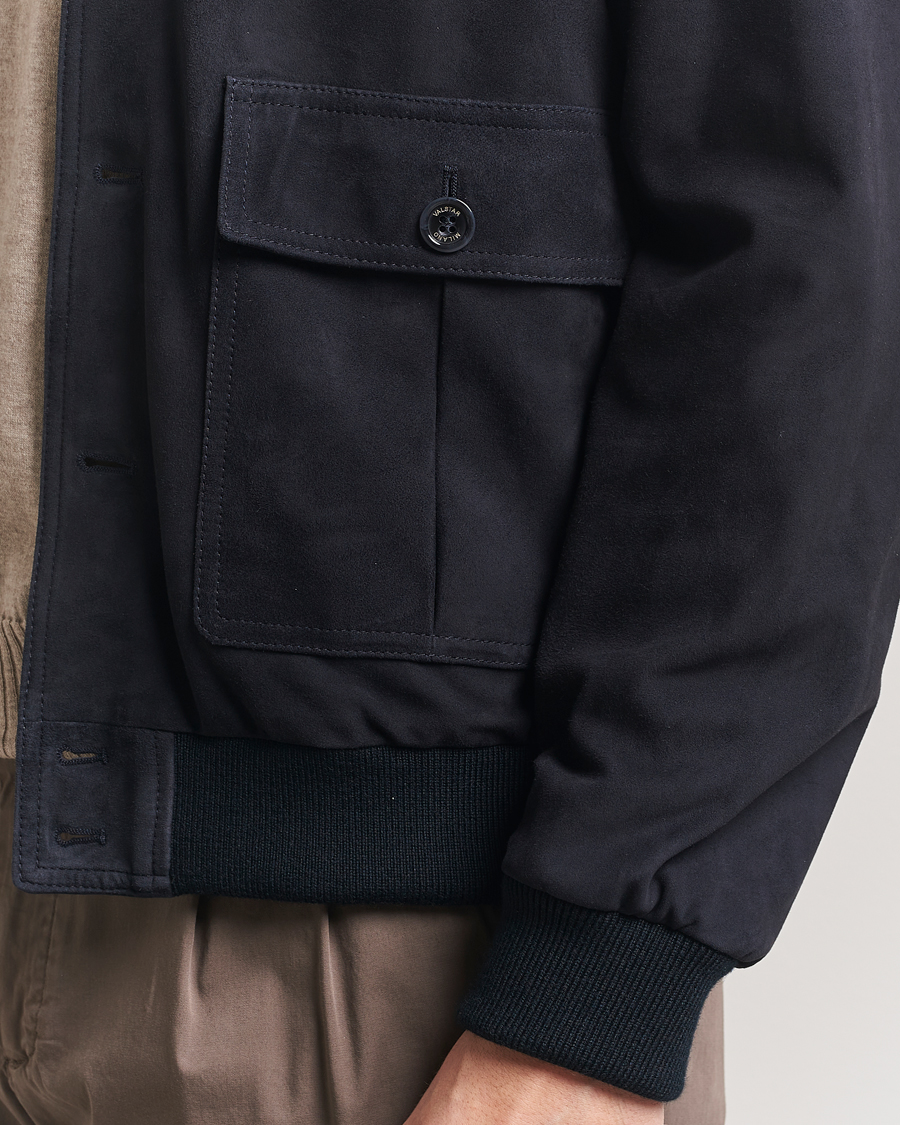Herr | Jackor | Valstar | Valstarino Suede Jacket Navy