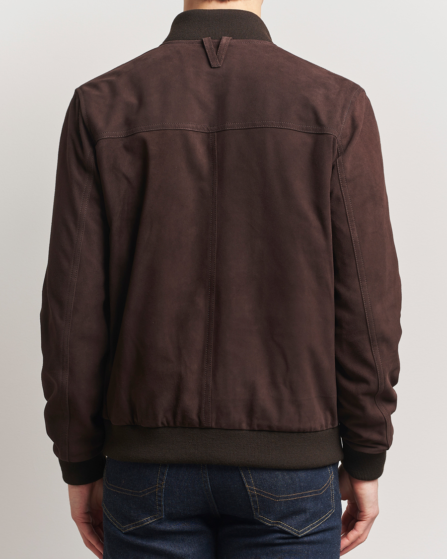 Herr | Jackor | Valstar | Valstarino Suede Jacket Dark Brown