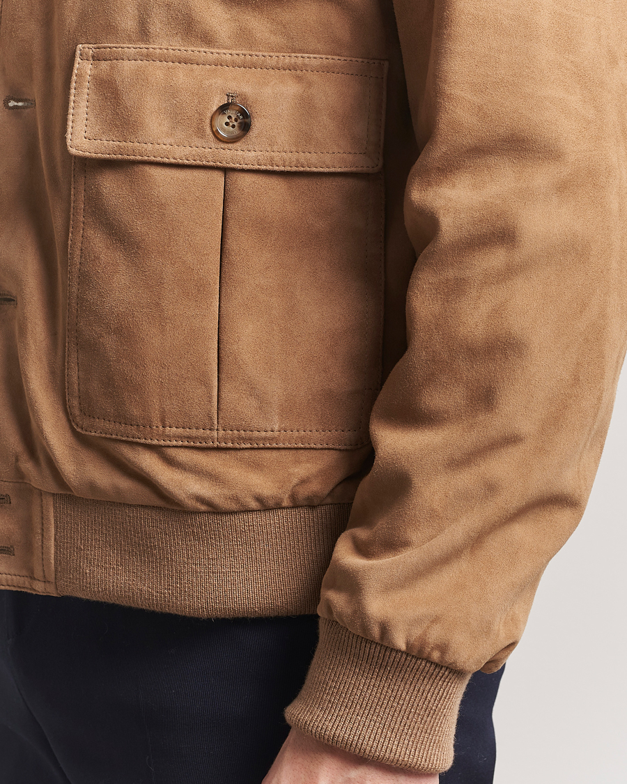 Herr | Jackor | Valstar | Valstarino Suede Jacket Arachide