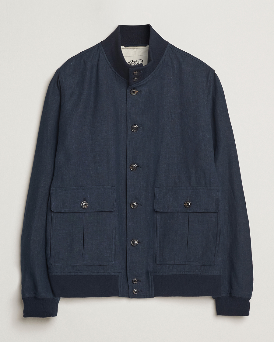 Herr | Jackor | Valstar | Valstarino Linen Jacket Navy