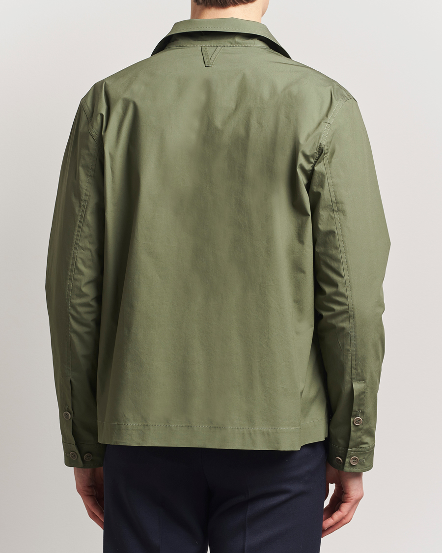 Herr | Jackor | Valstar | Cotton Poplin Shirt Jacket Green