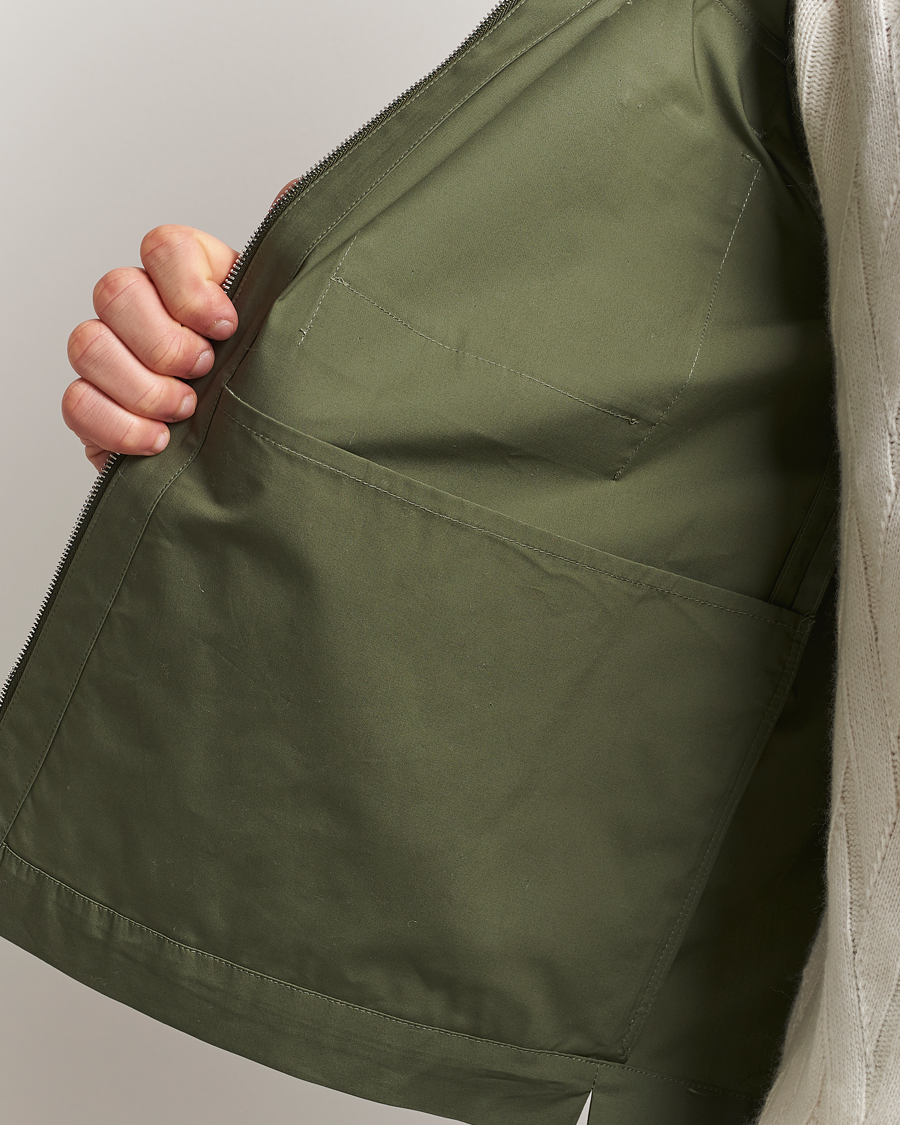 Herr | Jackor | Valstar | Cotton Poplin Shirt Jacket Green
