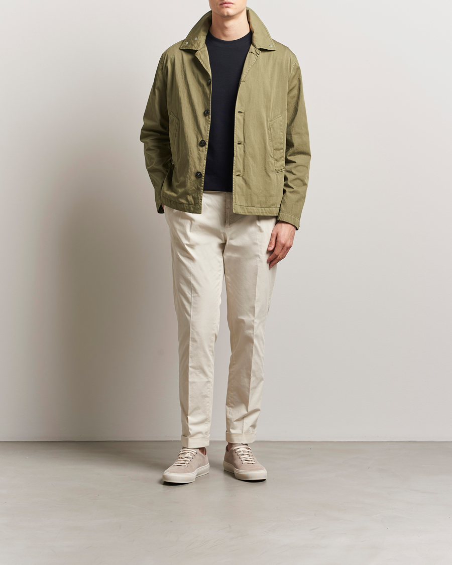 Herr | Jackor | Valstar | Garment Dyed Cotton Jacket Military Green