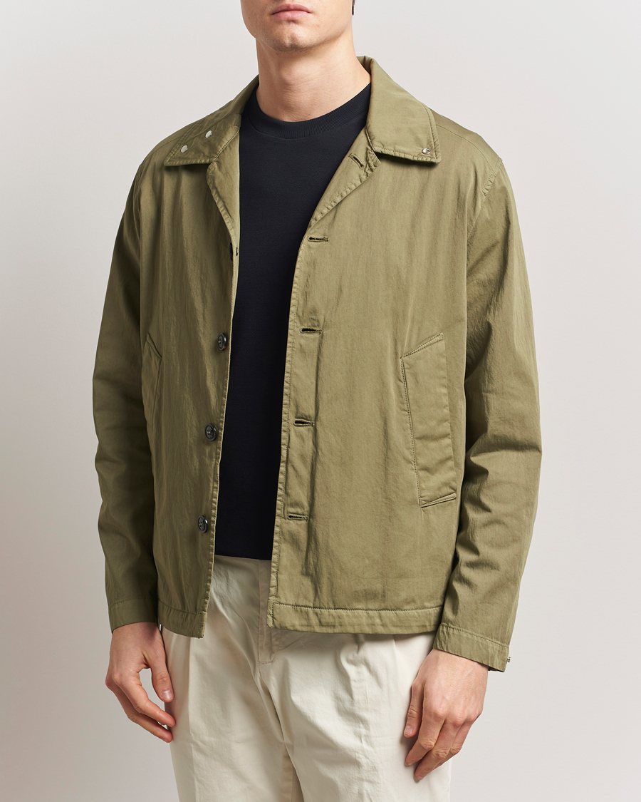 Herr | Jackor | Valstar | Garment Dyed Cotton Jacket Military Green