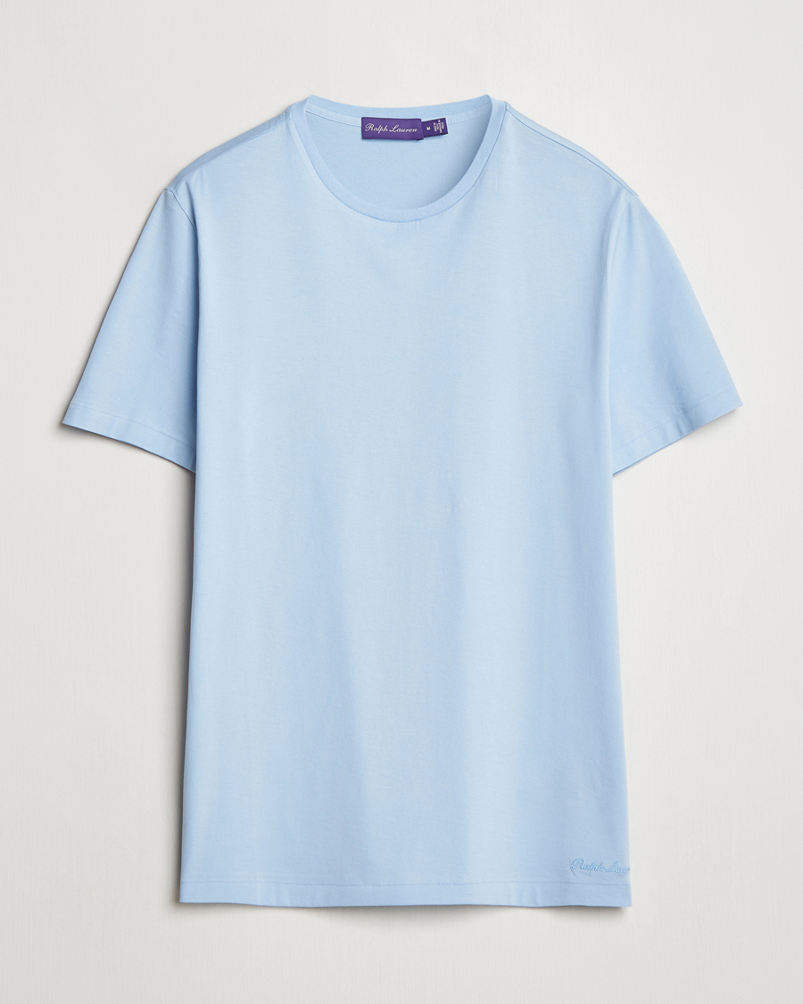 Herr | T-Shirts | Ralph Lauren Purple Label | Short Sleeve T-Shirt Chambray