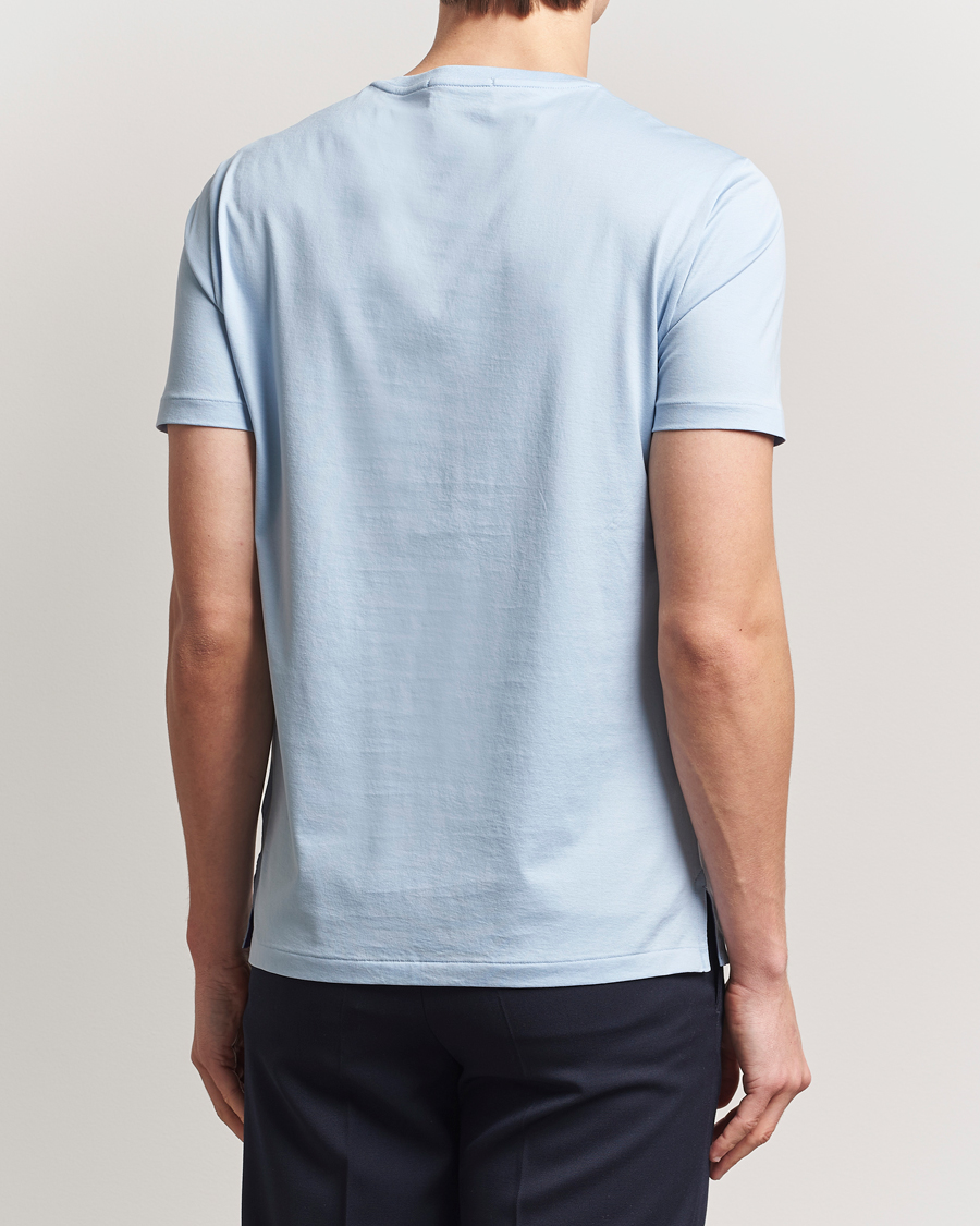 Herr | T-Shirts | Ralph Lauren Purple Label | Short Sleeve T-Shirt Chambray